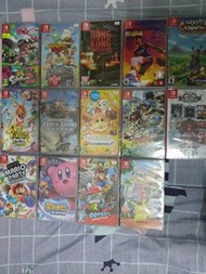全新熱門Switch 遊戲未拆包裝紙 (Pokemon, Mario, NBA, 星之卡比)
