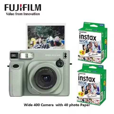Original Fujifilm Instax Wide 400 Camera Instant Camera Film Camera Wide 300 Upgrade Optional Photo 