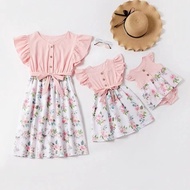 Dress Baby Girl 2-10 Tahun dress budak perempuan Girls floral sleeveless Princess Dresses  Gaun kana