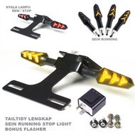 Tail tidy Honda CBR 150R plus LED running turn signal lights