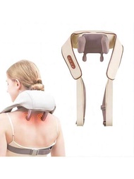 電動按摩坐墊枕頭-3d加熱深層組織揉捏專為頸部,肩膀,腰部和腿的放鬆所設計-適用於家庭,辦公室或旅行的完美緩解