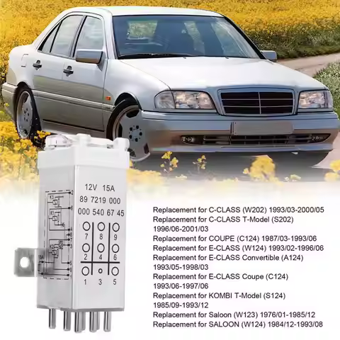 Car Overload Protection Relay 0005406745 Replacement for MERCEDES-BENZ C-CLASS W202 E-CLASS W124 KOM