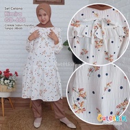 setelan baju muslim anak tunik Kimira gd688 Cutetrik putih