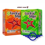 Lucky Star A5 Paper A5 Copier Paper 80gsm Kertas A5 70gsm / 80gsm (900's/Ream) Half A4 Paper Kertas 