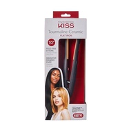 KISS Tourmaline Ceramic Flat Iron Hair Straightener & Styling Tool, 1/2" Plates, Frizz-Free Styling,