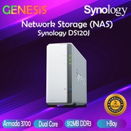Synology DS120j NAS DiskStation 1-Bay NAS 2-Core Processor Ideal Data Backup Storage