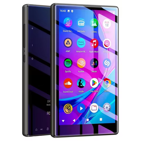 Fanvace 80GB (16GB+64GB) MP3 player (with Bluetooth, WiFi, 5.0’ touchscreen and speakers) Spotify, A