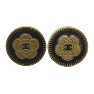 CHANEL 金屬Earrings耳環金色/黑色