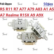 10-100pcs New Charger 7 Pin Micro Usb Charging Port Connector Socket For Oppo R5 R11 R7 A77 A79 A83 