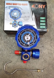 KONY เกจ์วัดน้ำยาแอร์ ใช้กับน้ำยา R22R32R134AR410A เกจ์เดี่ยว