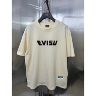 T-Shirt Bercetak Uniseks Evisu, T-Shirt Lengan Pendek, Baju Longgar, Item Panas Bermusim yang Trendy