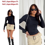 Women's Casual Long Sleeve Slim Fit Streetwear Top
