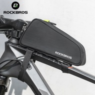 ROCKBROS Bicycle Bag Portable Triangle Mountain Bike Frame Bag Reflective Top Tube Bag Bike Accessories