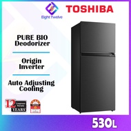 Matte Black New Model Toshiba 2 Door Big Fridge Origin Inverter 360L/400L/490L/530L