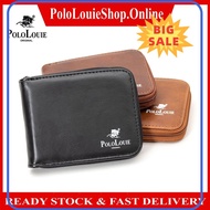 ⭐ [100% ORIGINAL] ⭐ Original Polo Louie Men's PU Leather Fashion Wallet Full Zipper Bifold Dompet Lelaki