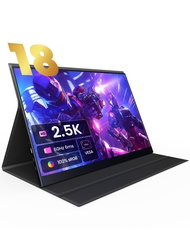 【Local Warehouse】ZSCMALL 18 Inch 2K /144Hz Designer IPS Portable Monitor，100%sRGB 8-bit 1200:1USB-C 