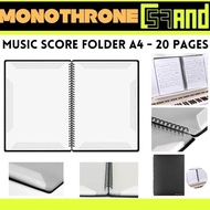 Folder Buku File Kertas Lembar Not Musik Score Sheet Music Holder Map **