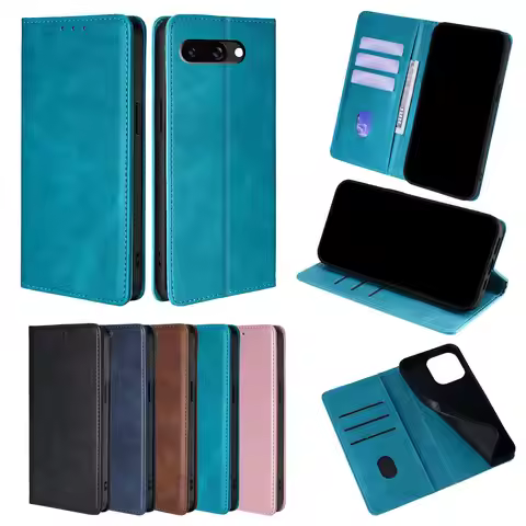 Business Magnetic Flip Phone Case for Google Pixel 9 Pro XL pixel 9A Pixel 8 7 6 Pro 8A 7A 6A Leathe
