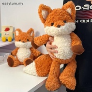 Eas 35cm Cute Fluffy Fox Plush Soft Cartoon Orange Foxes Stuffed Doll Baby Appease Children Birthday