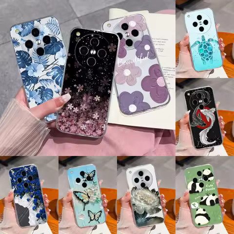 For Oppo Find X8 Pro Case Luxurious Flowers Clear Phone Housing For Oppo Find X 8 X8Pro Soft TPU Sil