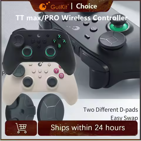 GuliKit for Switch 2 TT Max/PRO Wireless Controller with TMR Joysticks Triggers Gamepad for Windows 