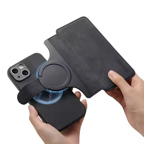 2 in 1 Magnetic Flip Leather Case for IPhone 17 Air 16 E 15 14 13 12 Pro Max Plus 17Air 16E 17Pro I1