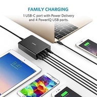 Charger Anker PowerPort 5 Charger Type C Charger Charger Iphone Aukey