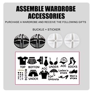 Suez Assemble wardrobe buckle stickers (Free 2 piece for every wardrobe)