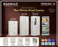 NAPOLLY Lemari Pakaian/Lemari plastik/Lemari pakaian Plastik/Lemari napolly/MiniCab Napolly/Lemari 4