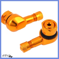 [zBING] 2 x รถจักรยานยนต์ CNC ล้อยาง90องศาก้านยางแบบไม่มียางในอลูมิเนียม