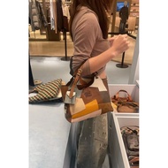 New MIUMIU 25ss togo Vegetable Basket Tote Bag Bucket Bag Handbag Imported togo Lychee Grain Cowhide