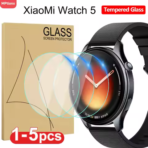 Tempered Glass for Xiaomi Watch 5 Smartwatch Screen Protector HD Anti-Scratch Protective Film for Mi