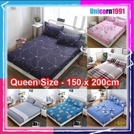 5-2🌟【 Murah Sekali】🌟Quality Korea Style Design Single Queen King Fitted Bedsheet Bed Sheet Tilam Pil