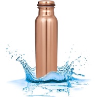 [Shop Malaysia] [Made In India] Original Pure Copper Water Bottle For Ayurvedic Health Benefits 950 ML | Joint Free | Leak Proof