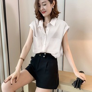 Womens Shirt Fashion New Korean Version Loose Is Handsome Button Up Shirt