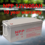 NPP 12V 600AH Deep Cycle Solar Battery ใช้กับโครงการเขื่อนพลังงานแสงอาทิตย์ Floating Solar Farm เก็บ