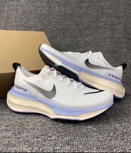 Nike Invincible Run 3 Flyknit 3耐用舒適 皮革防滑耐磨 休閒跑步鞋男女款 白藍色