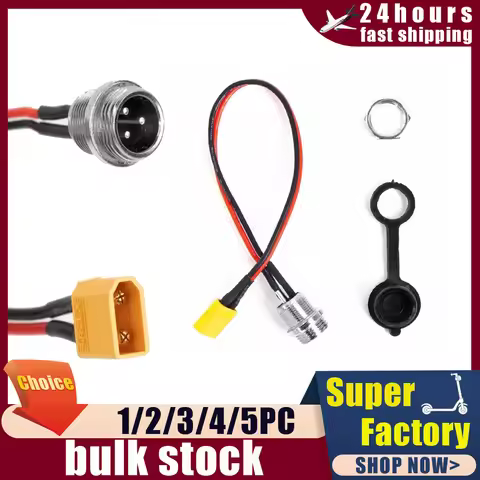 XT60 XT30 3 Pins Universal Charging Port For VSETT 8 8+ 9 9+ 10+ /ZERO 8 9 10 8X 10X 11X E-Scooter S