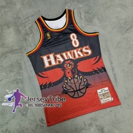 FREE CUSTOMIZE OF NAME AND NUMBER【M&N NBA Basketball Men’s Mitchell&Ness Jersey Atlanta Hawks 8 Stev