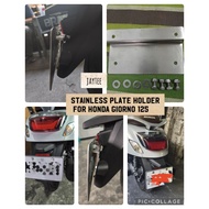HONDA GIORNO STAINLESS PLATE HOLDER