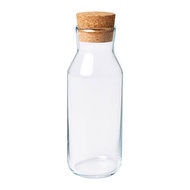 Clear Glass Drinks Bottle, Café Bottle Carafe with Stopper
