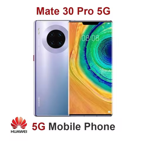 Global Version HUAWEI Mate 30 Pro 5G Phone 6.53 inch Kirin 990 OLED Screen 40MP+32MP Camera 4500mAh 