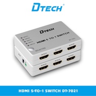 Multi HDMI Signal Splitter 5 In - 1 Out DTECH DT-7021