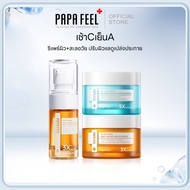 PAPA FEEL[Morning C Cold A]5X Ceramide Barrier Repair Moisturizer 3X Retinol Anti Aging Serum L