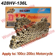 525 Rantal Chain Oring Gold O RING Heavy Duty Motorcycle Drive Chain 525 Chain Heavy Duty Gold
