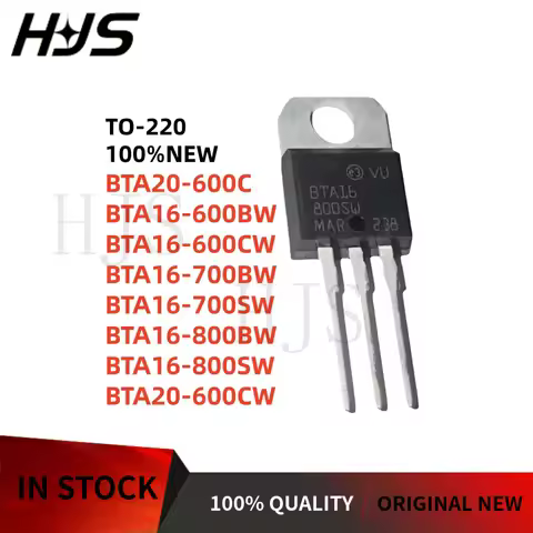 10Pcs TO-220 Brand new BTA20-600C BTA16-600BW BTA16-600CW BTA16-700BW BTA16-700SW BTA16-800BW BTA16-