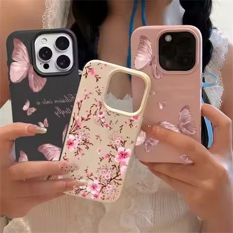 Flower Butterfly Case For Realme 15 14 13 12 11 9 Pro Plus 10 8 5G 8i C53 C51 C63 C55 C35 C30S C65 C