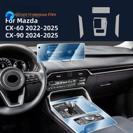 FT TPU Protective Film For Mazda CX60 CX90 2022-2025 CX-60 CX-90 Car Interior Center Console Transpa