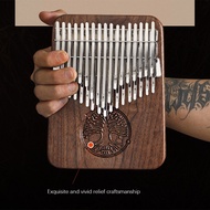 คาลิมบา kalimba 34 คีย์โทน แบบเพลทใหม่ พร้อมกล่อง คาริมบ้า Mbira คาลิมบ้า HLURU แท้ Finger piano - T