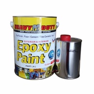 5 Liter EPOXY ( HEAVY DUTY ) Two Pack Epoxy Floor Paint - 4 Liter Epoxy + 1 Liter Hardener